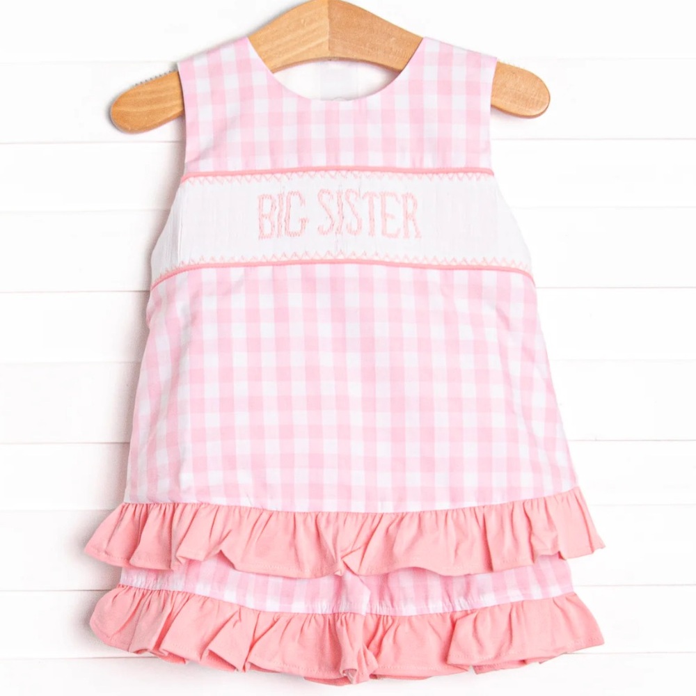 Big Sister Smocked Ruffle Short Set (24 month)